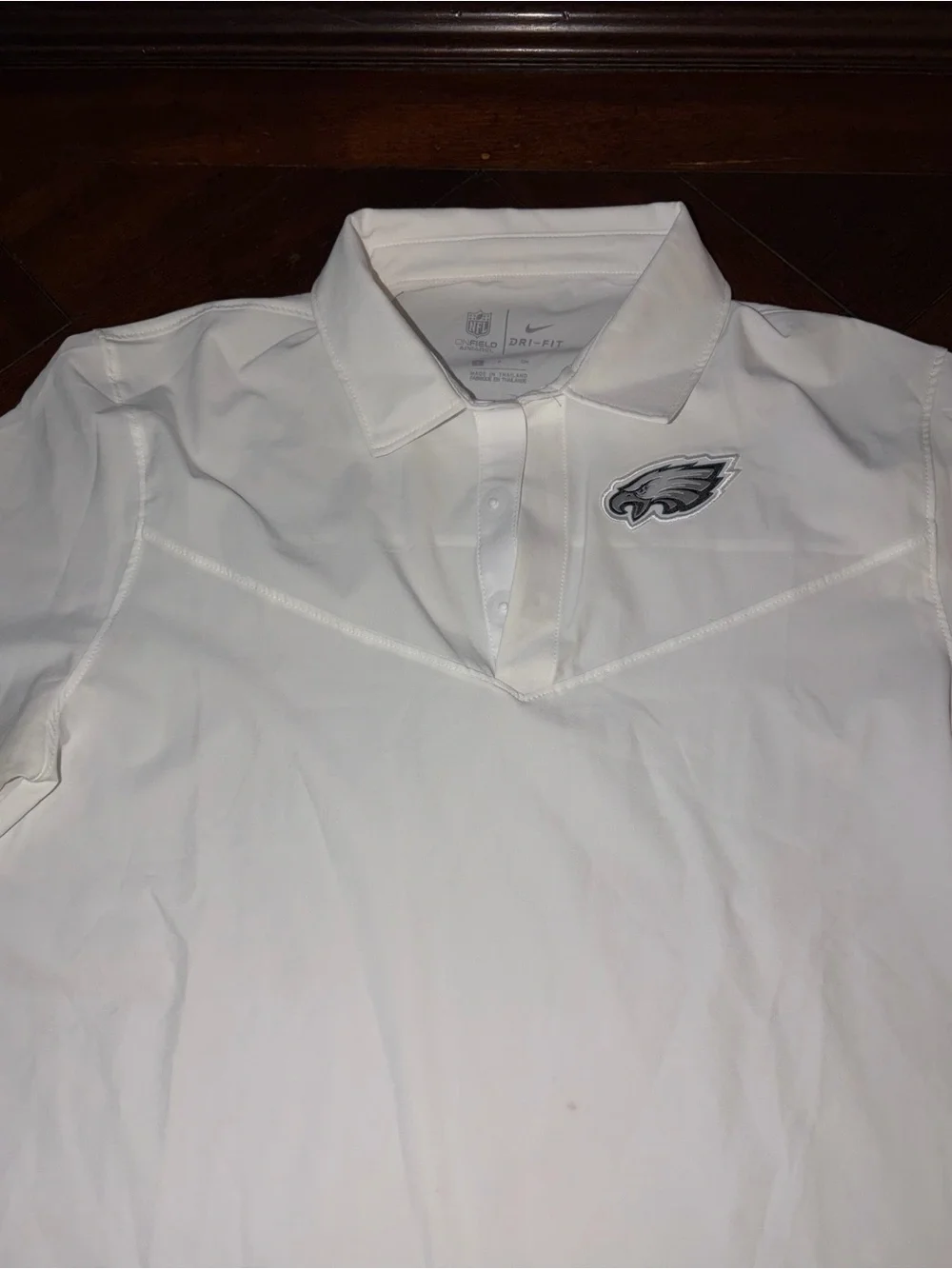 Nfl Philadelphia Eagles Nike Dri-fit White Shirt onfield Performance Polo s